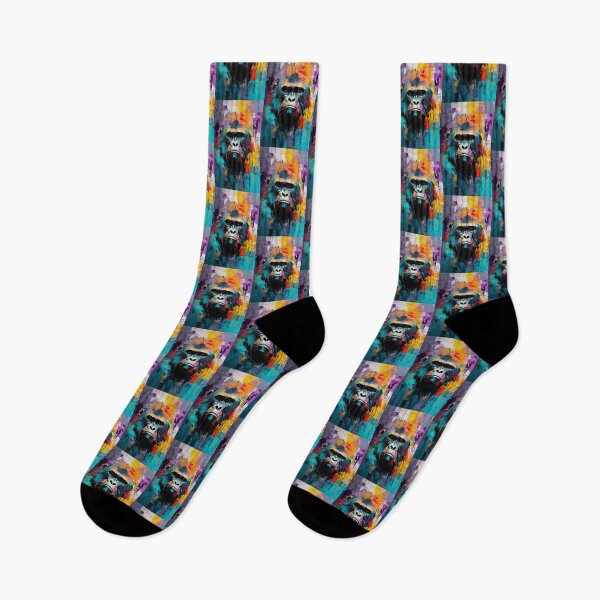 Item preview, Abstract Gorilla – Geometric Wildlife in Vibrant Colors designed and sold by caracatita75.