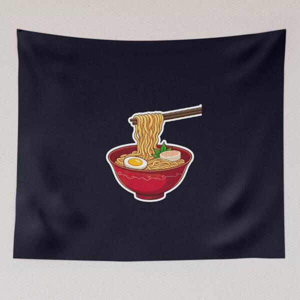 Item preview, Playful Cartoon Ramen Bowl Illustration designed and sold by ArteeInnovation.