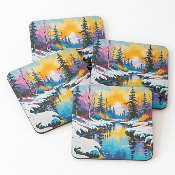 Item preview, Frozen Christmas Adventure Beside the Icy Lake designed and sold by GrizzlyCollective.