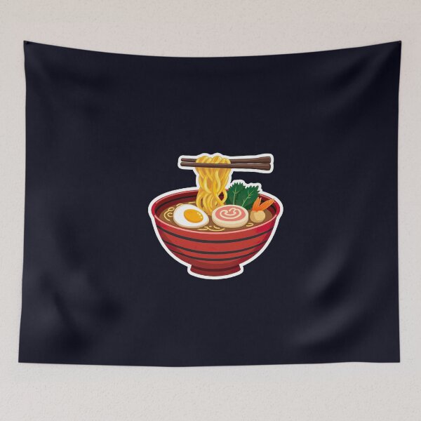 Item preview,  Playful Cartoon Ramen Bowl Illustration designed and sold by ArteeInnovation.