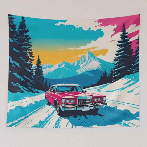 Item preview, Car Stranded in a Frozen Snow Blizzard designed and sold by GrizzlyCollective.