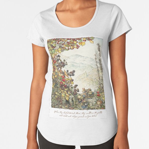 Walk to the High Hills Premium Scoop T-Shirt