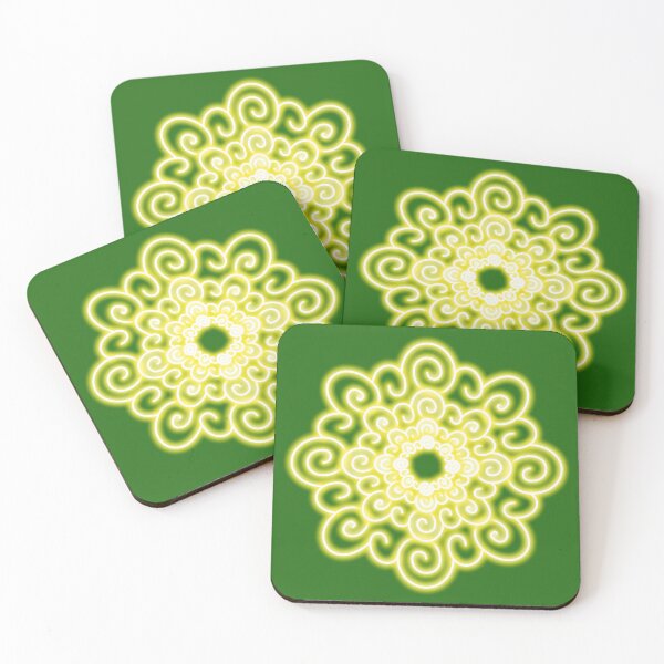 Item preview, Neon effect sun design #3 green background designed and sold by PEB-creative24.