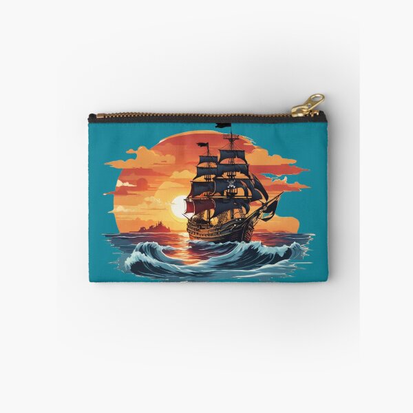 Item preview, Sunset Battle of Pirate Ships designed and sold by NiRia Spot.