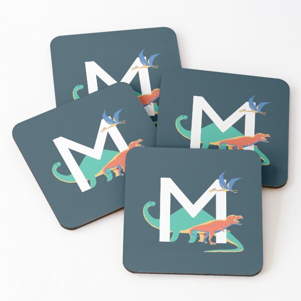 Item preview, Dinosaurs - Personalised M, Monogram, Initial, Name, Letter designed and sold by Nemki.