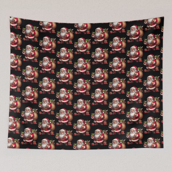 Item preview, American Santa Claus Holding Grasshopper Present Xmas designed and sold by Artistoos.