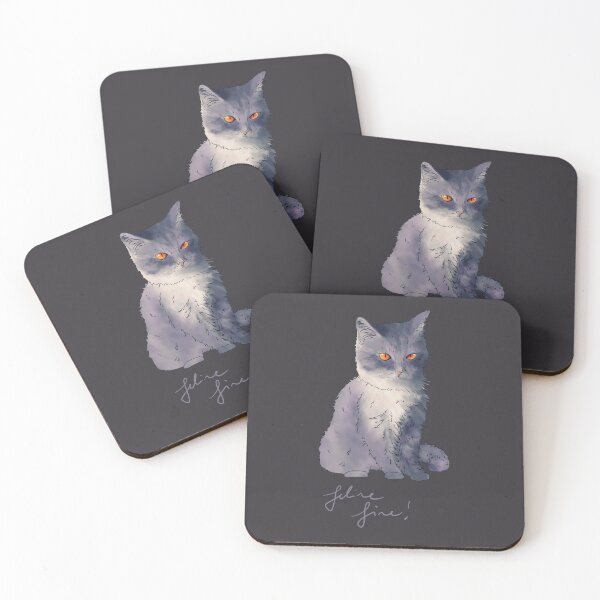 Item preview, Feline fine - grumpy kitten!  designed and sold by Kat-D-Art.