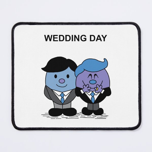 Item preview, Mr and Mr Wedding Day Mr. Men Gay LGBT designed and sold by Scat the cat.