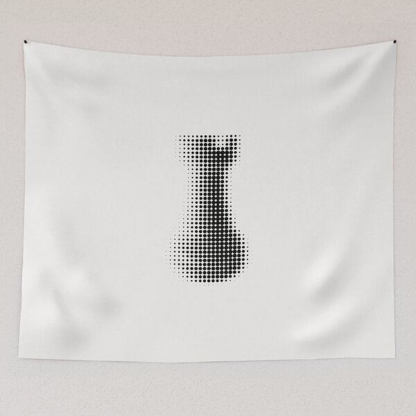 Item preview, Chess Black Rook Halftone Effect designed and sold by trepiu.