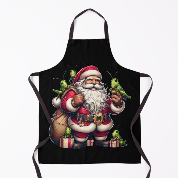 Item preview, American Santa Claus Holding Grasshopper Present Xmas designed and sold by Artistoos.
