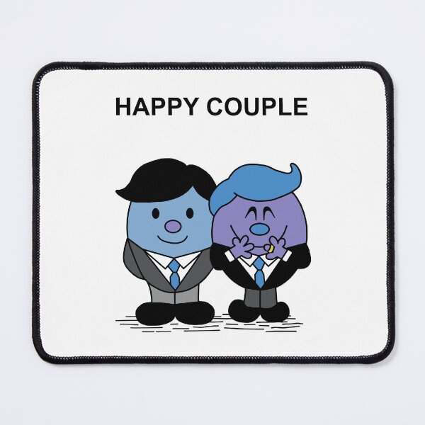 Item preview, Mr and Mr Happy Couple Mr. Men Gay LGBT designed and sold by Scat the cat.