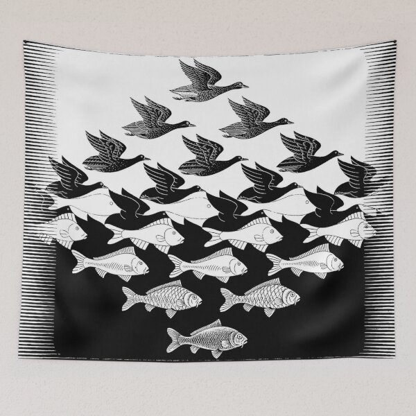 Item preview, Sky and Water I Escher designed and sold by TheTenant88.