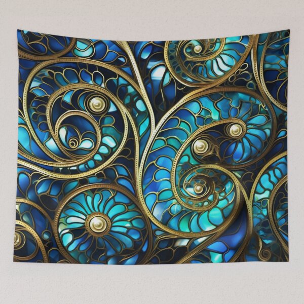 Item preview, New Zealand Māori Paua Pattern Koru Design 113 designed and sold by GrinGalore.