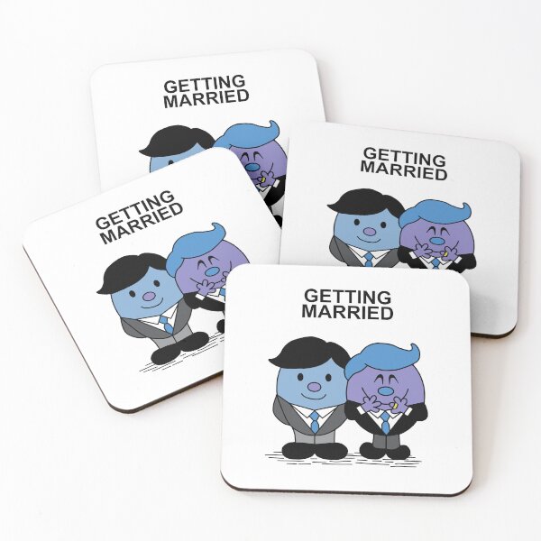 Item preview, Copy of Mr and Mr Getting Married Mr. Men Gay LGBT designed and sold by Scat the cat.