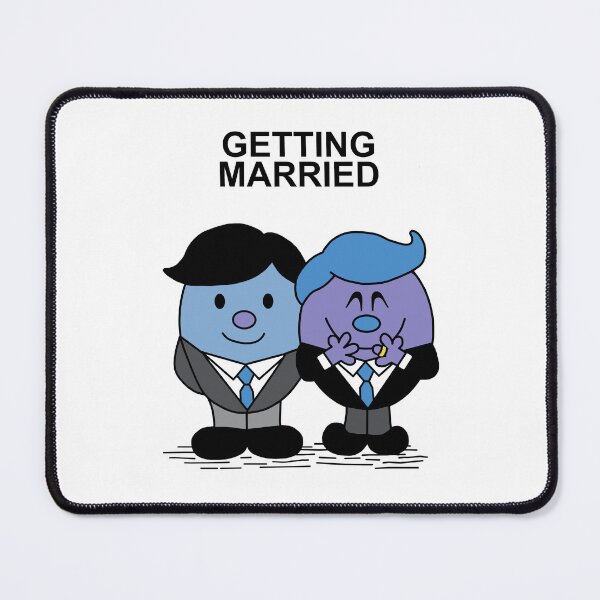 Item preview, Copy of Mr and Mr Getting Married Mr. Men Gay LGBT designed and sold by Scat the cat.