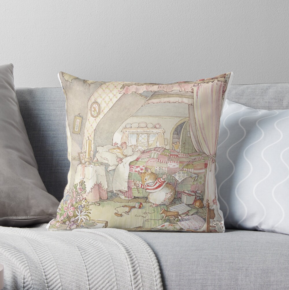 Wilfred's birthday morning Throw Pillow