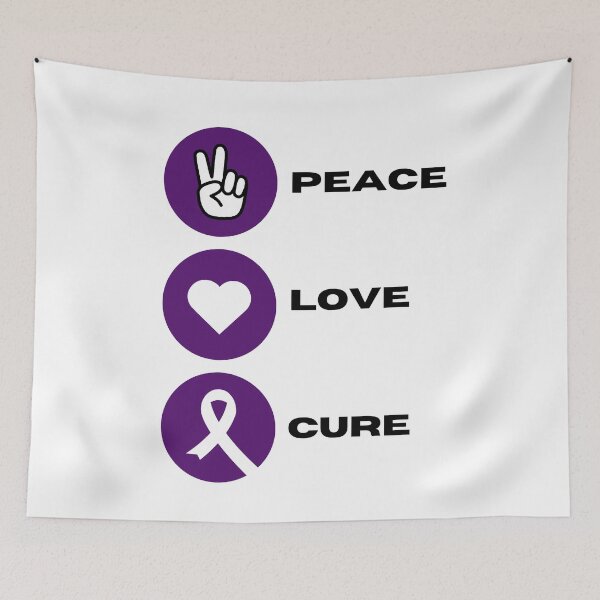 Item preview, Peace Love Cure Sticker, Pancreatic Cancer Sticker | Pancreatic Support designed and sold by SlocifieShop.