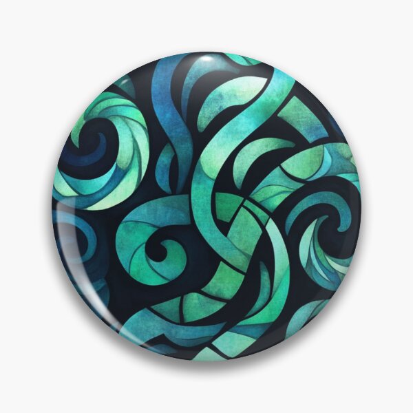 Item preview, New Zealand Māori Paua Pattern Koru Design 115 designed and sold by GrinGalore.
