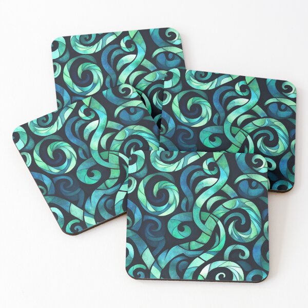 Item preview, New Zealand Māori Paua Pattern Koru Design 115 designed and sold by GrinGalore.