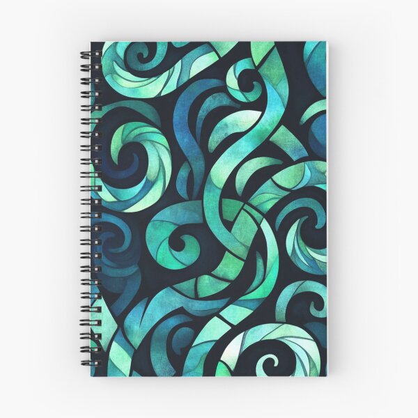 Item preview, New Zealand Māori Paua Pattern Koru Design 115 designed and sold by GrinGalore.