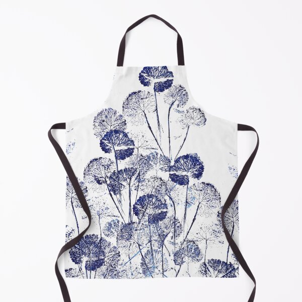 Item preview, blue round leaves designed and sold by ColorandColor.