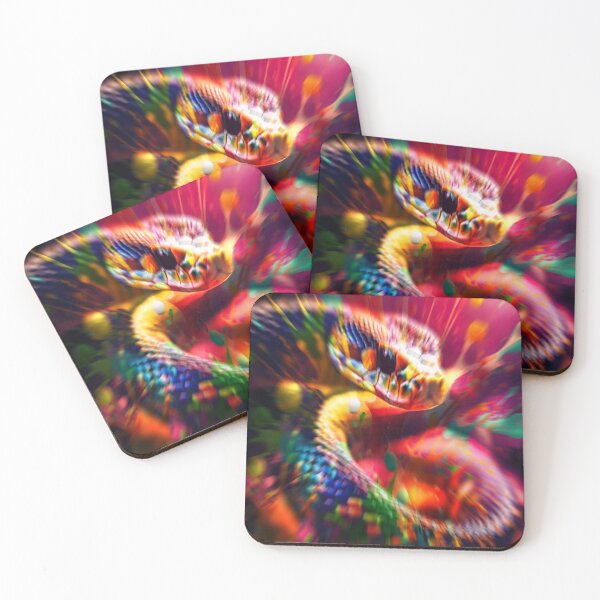 Item preview, A colorful snake with splash effect designed and sold by IrgumS.