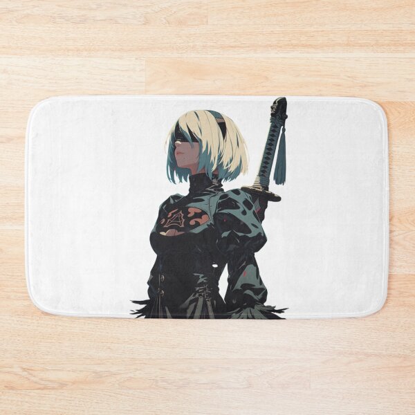 Item preview, Mysterious Android Warrior with Katana - 2B Inspired Art designed and sold by KazyWeeb.