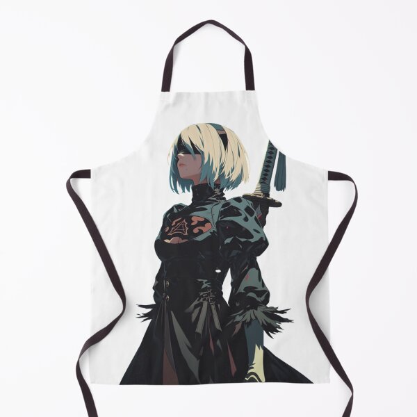 Item preview, Mysterious Android Warrior with Katana - 2B Inspired Art designed and sold by KazyWeeb.