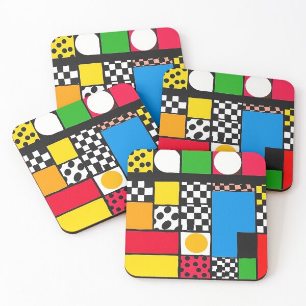 Item preview, Colourful squares pattern designed and sold by GasconyPassion.