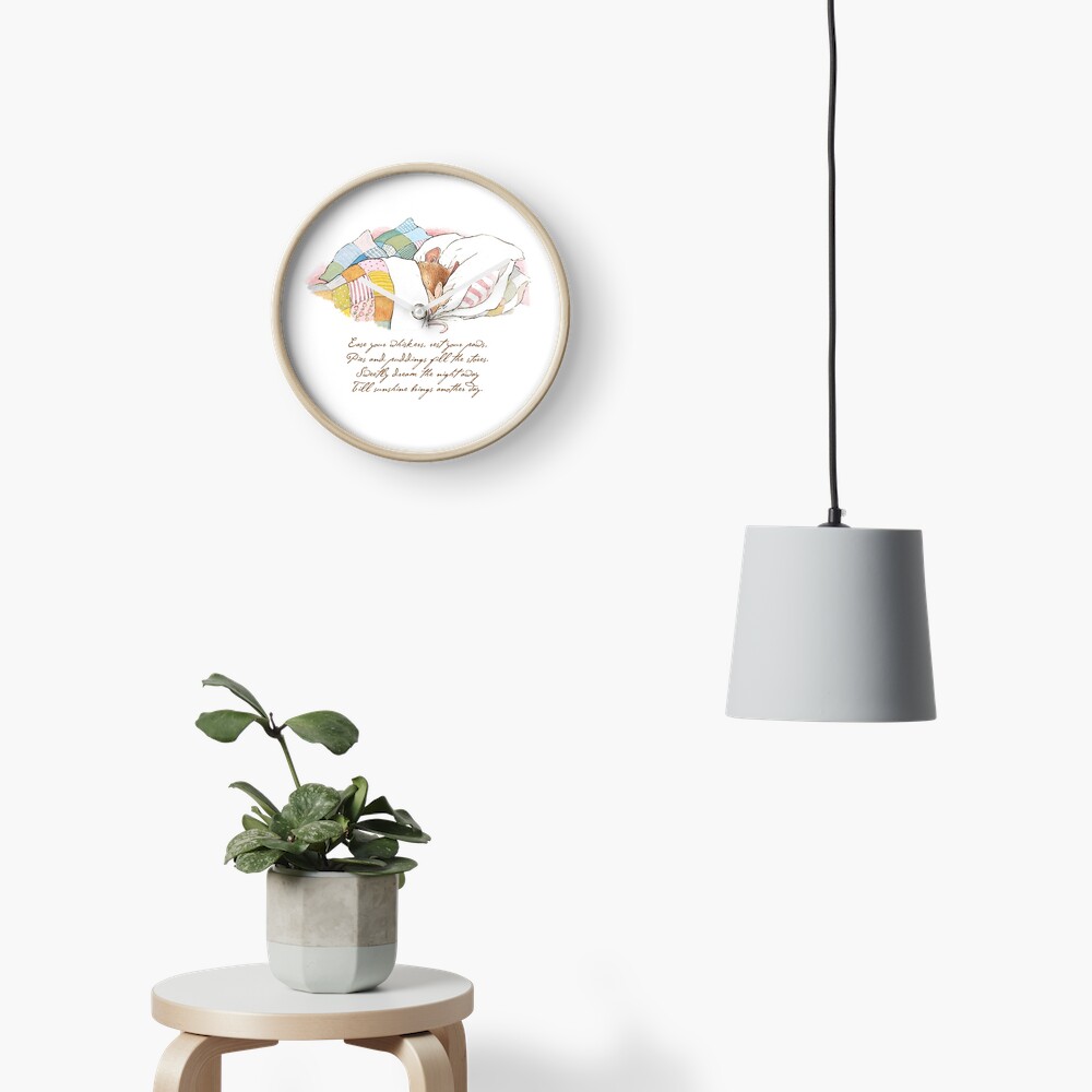 Vista previa del artículo con la obra «Reloj», diseñado y vendido por BramblyHedge.