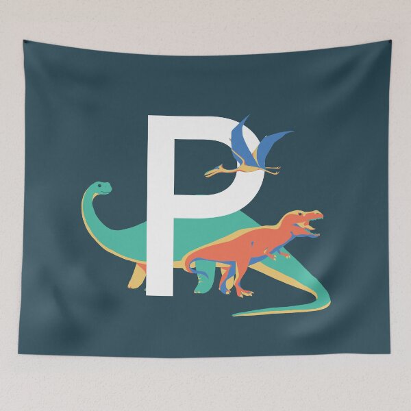 Item preview, Dinosaurs - Personalised P, Monogram, Initial, Name, Letter designed and sold by Nemki.