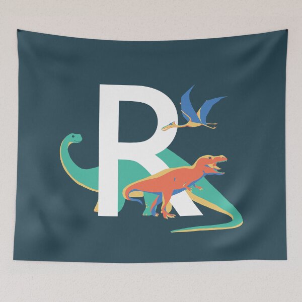 Item preview, Dinosaurs - Personalised R, Monogram, Initial, Name, Letter designed and sold by Nemki.