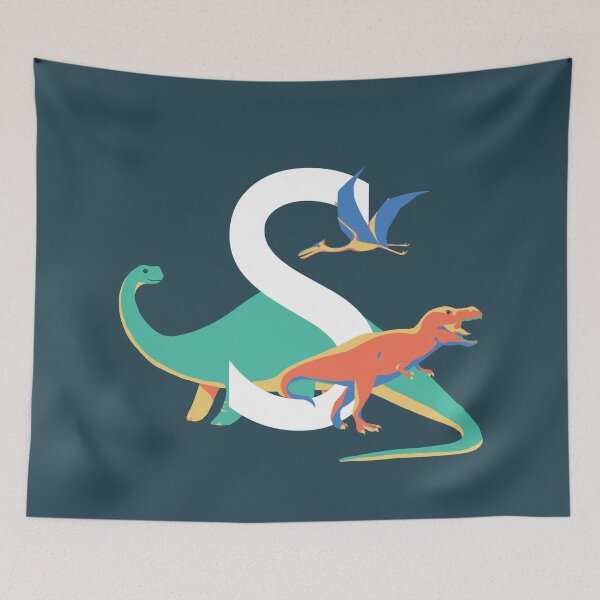 Item preview, Dinosaurs - Personalised S, Monogram, Initial, Name, Letter designed and sold by Nemki.