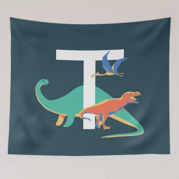 Item preview, Dinosaurs - Personalised T, Monogram, Initial, Name, Letter designed and sold by Nemki.