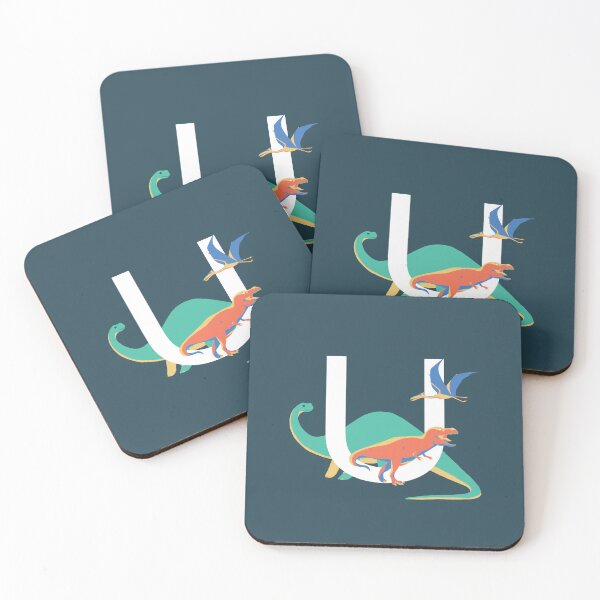 Item preview, Dinosaurs - Personalised U, Monogram, Initial, Name, Letter designed and sold by Nemki.
