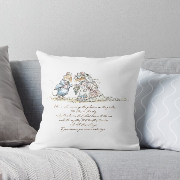 I pronounce you mouse and wife Throw Pillow