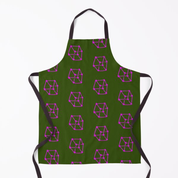 Item preview, Pink Retro Cube Olive Green designed and sold by MagentaTwilight.