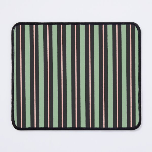 Item preview, Holiday festive stripes - Black, green and pink designed and sold by Illustrated by Nat.