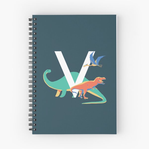 Item preview, Dinosaurs - Personalised V, Monogram, Initial, Name, Letter designed and sold by Nemki.