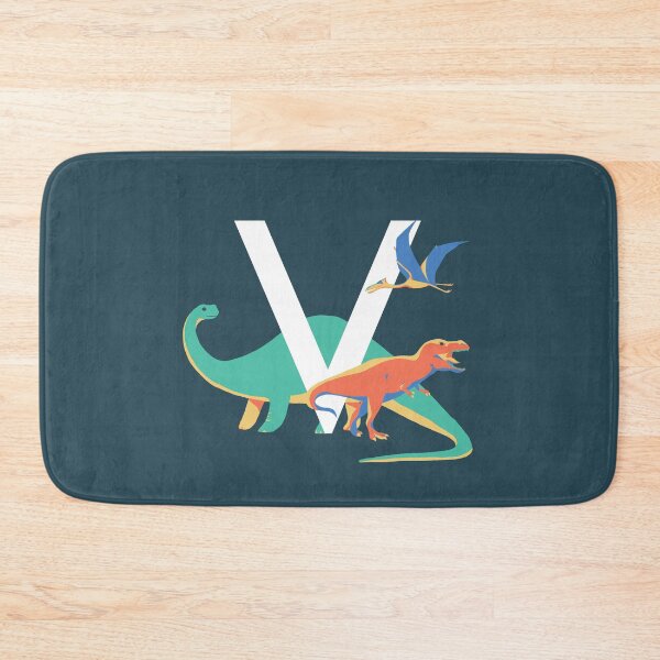Item preview, Dinosaurs - Personalised V, Monogram, Initial, Name, Letter designed and sold by Nemki.