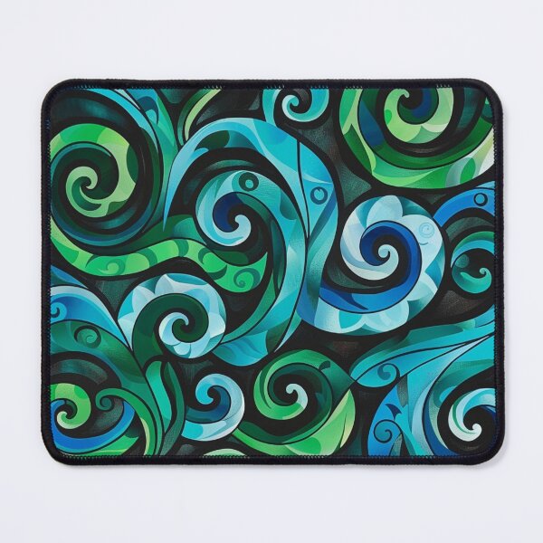 Item preview, New Zealand Māori Paua Pattern Koru Design 117 designed and sold by GrinGalore.