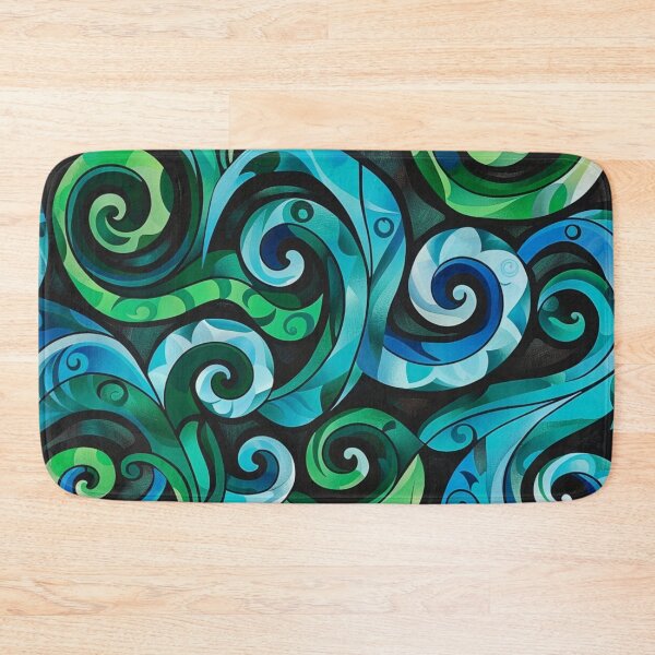 Item preview, New Zealand Māori Paua Pattern Koru Design 117 designed and sold by GrinGalore.