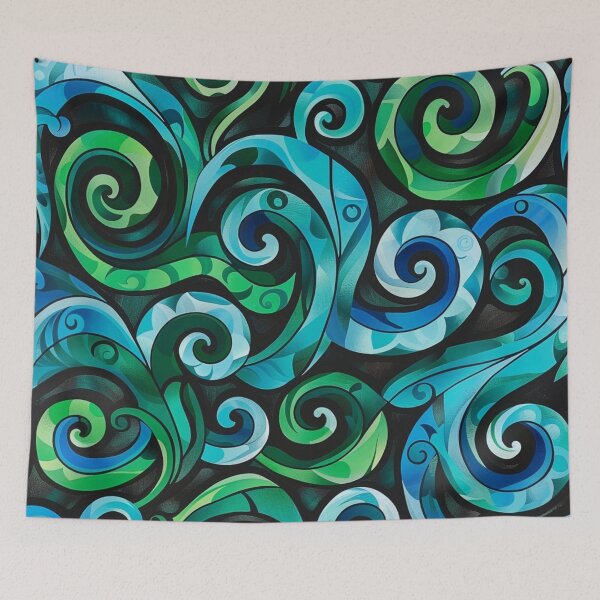 Item preview, New Zealand Māori Paua Pattern Koru Design 117 designed and sold by GrinGalore.
