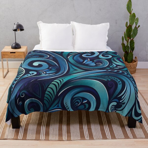 Item preview, New Zealand Māori Paua Pattern Koru Design 118 designed and sold by GrinGalore.