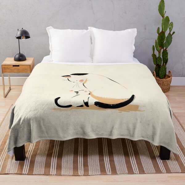 Item preview, Mother and Kitten Love - Minimalist Illustration designed and sold by Windy-market.