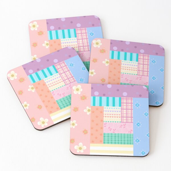 Item preview, Pastel Quilt Blocks  designed and sold by JaygiesDesign.