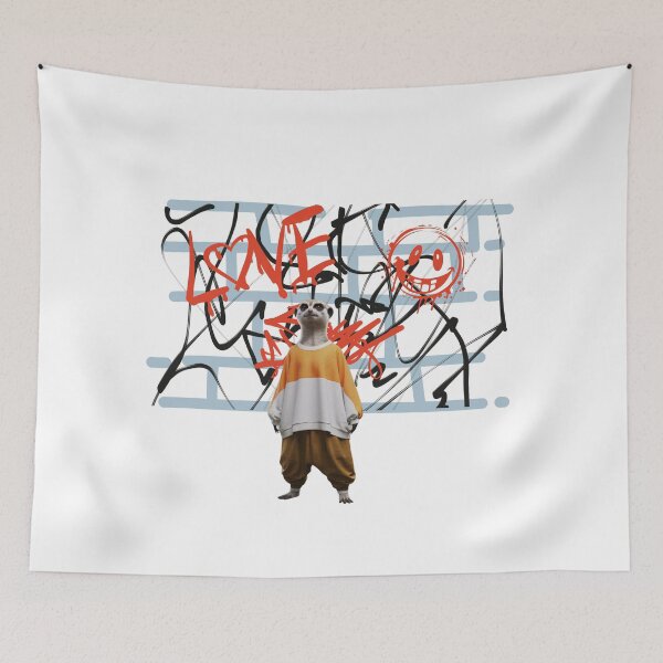 Item preview, Street Style Meerkat: Urban Graffiti Vibes designed and sold by StyleFused.
