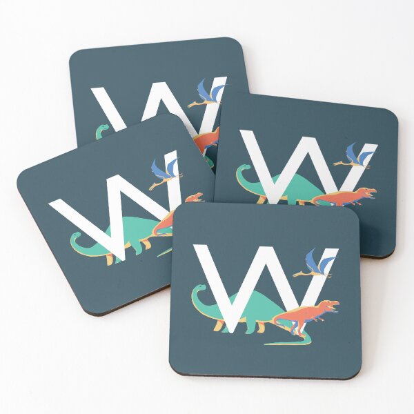 Item preview, Dinosaurs - Personalised W, Monogram, Initial, Name, Letter designed and sold by Nemki.