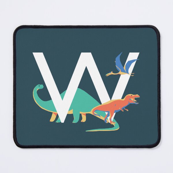 Item preview, Dinosaurs - Personalised W, Monogram, Initial, Name, Letter designed and sold by Nemki.