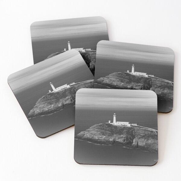Item preview, South Stack Lighthouse - Mono designed and sold by rawshutterbug.